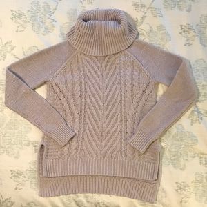 Pale Lavender Turtleneck Sweater